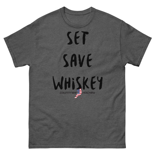 Set Save Whiskey Men's Tee | USA Series by Countries Hockey