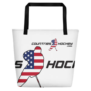 America Hockey & Lifestyle Beach Bag (all-over print) | by CountriesHockey.com