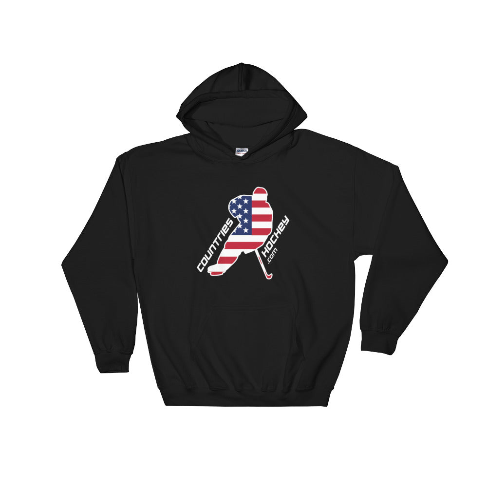 Hooded Sweatshirt USA + CountriesHockey Logo