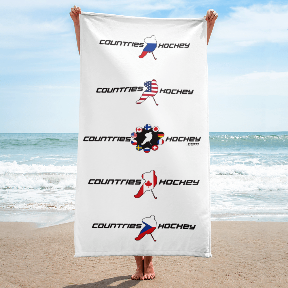 CountriesHockey Multi-Country Hockey Beach Towel