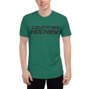 Countries Hockey "Made in the USA" Tri-blend Compression Short Sleeve Soft t-shirt