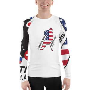 CountriesHockey Men's Compression Long Sleeve Shirt | American Made | CountriesHockey Series