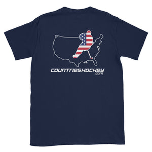 Co Logo + USA Two Sided Short-Sleeve Unisex T-Shirt