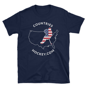 USA Short-Sleeve Unisex T-Shirt + USA Rear Label Logo