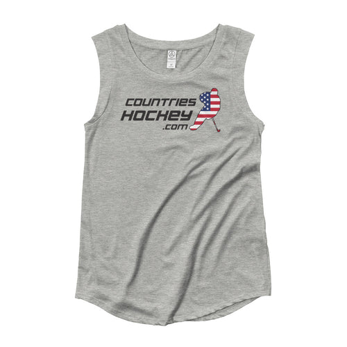 Ladies’ Cap Sleeve USA T-Shirt