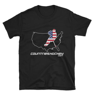 USA + Co Logo Two Sided Short-Sleeve Unisex T-Shirt