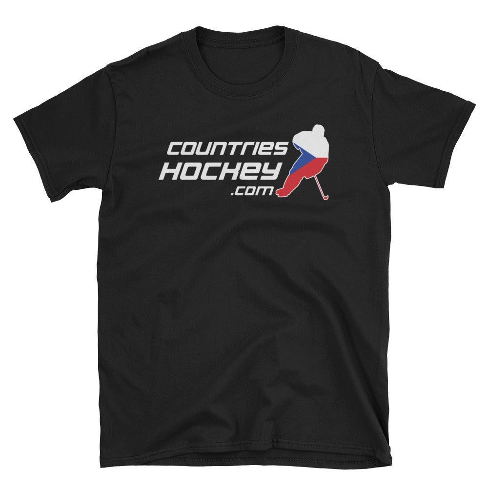 Czech Republic Skater Short-Sleeve Unisex T-Shirt | CH Label Logo (rear)