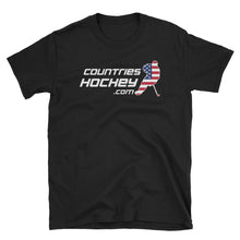 USA + Countries Hockey Two Sided Short-Sleeve Unisex T-Shirt